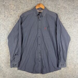 Ariat Pro Series Shirt Mens Medium Check Western Cowboy Classic Rodeo